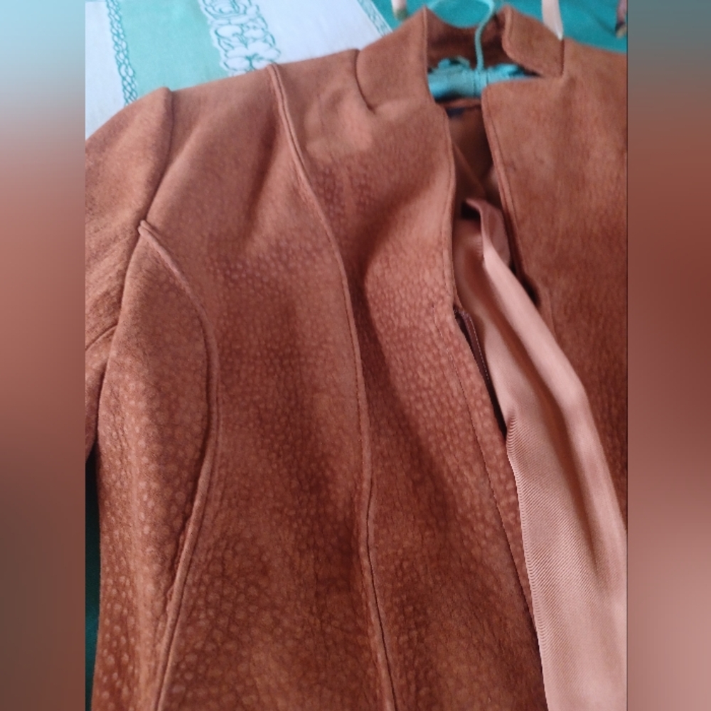 Rusty Brown Leather Jacket - image 3